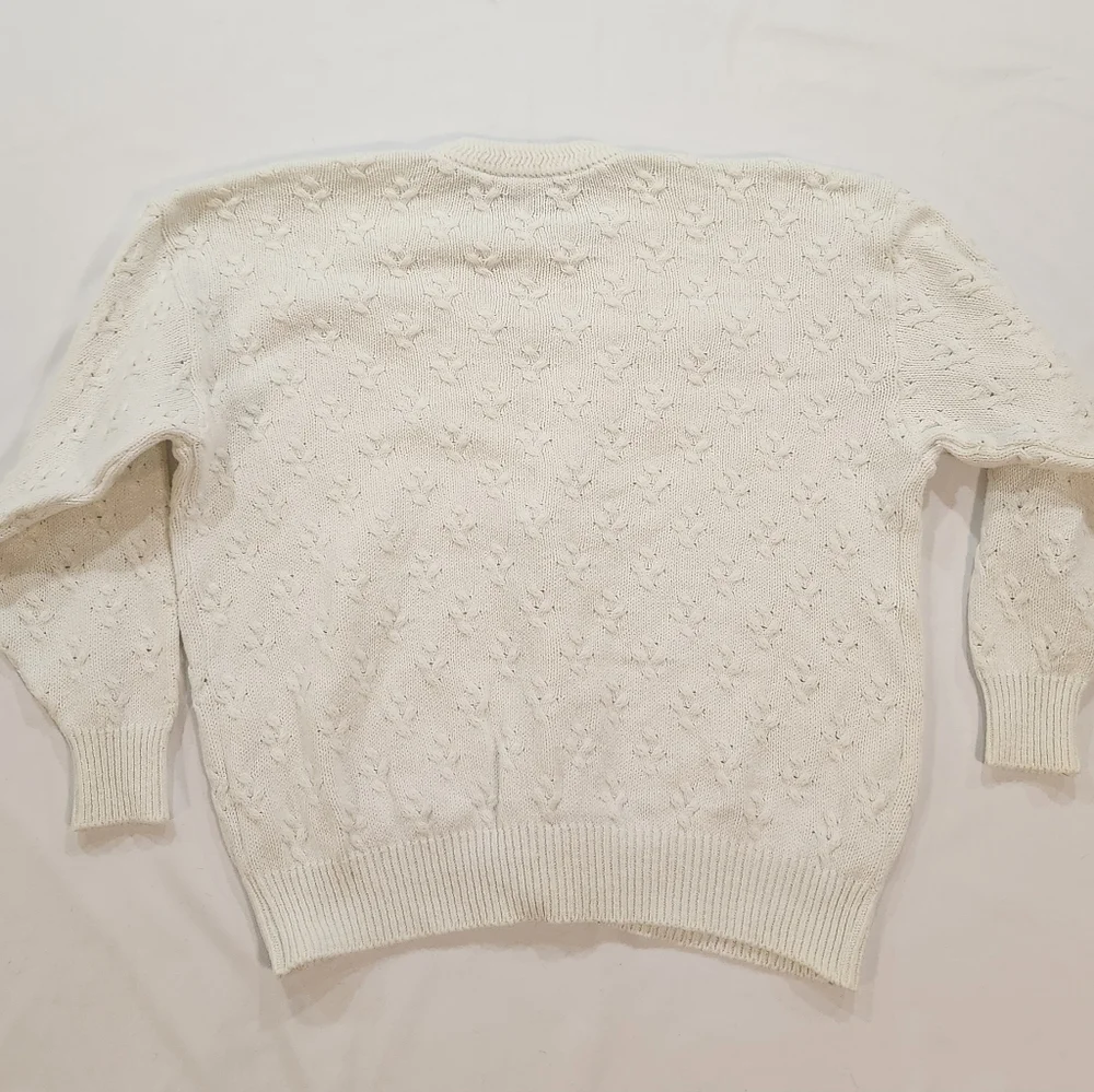 Vintage Northern Reflections By Parkhurst White Knit Cardigan - Picture 13 of 16